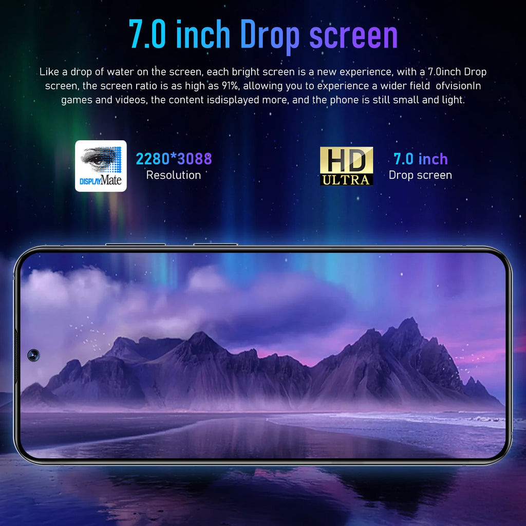2024 New Ultra-high Speed S24 Ultra 16GB+1TB 5G Smart Phone 7.2-inch 48MP+108MP 8+2 Android 13 Smart Game Phone