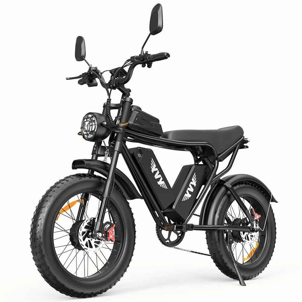 US Free Shipping Yvy Ridstar Q20pro 52V 40AH Dual Motor Electric Bicycle Electric Mountain Dirt Bikes Fat Tire EBike for Adults