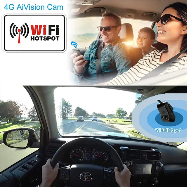 Jimi JC400P 4G Car Camera With Dual Cameras Live Video GPS Tracking Wifi Remote Monitoring Dash Cam DVR Recorder Free Tracksolid