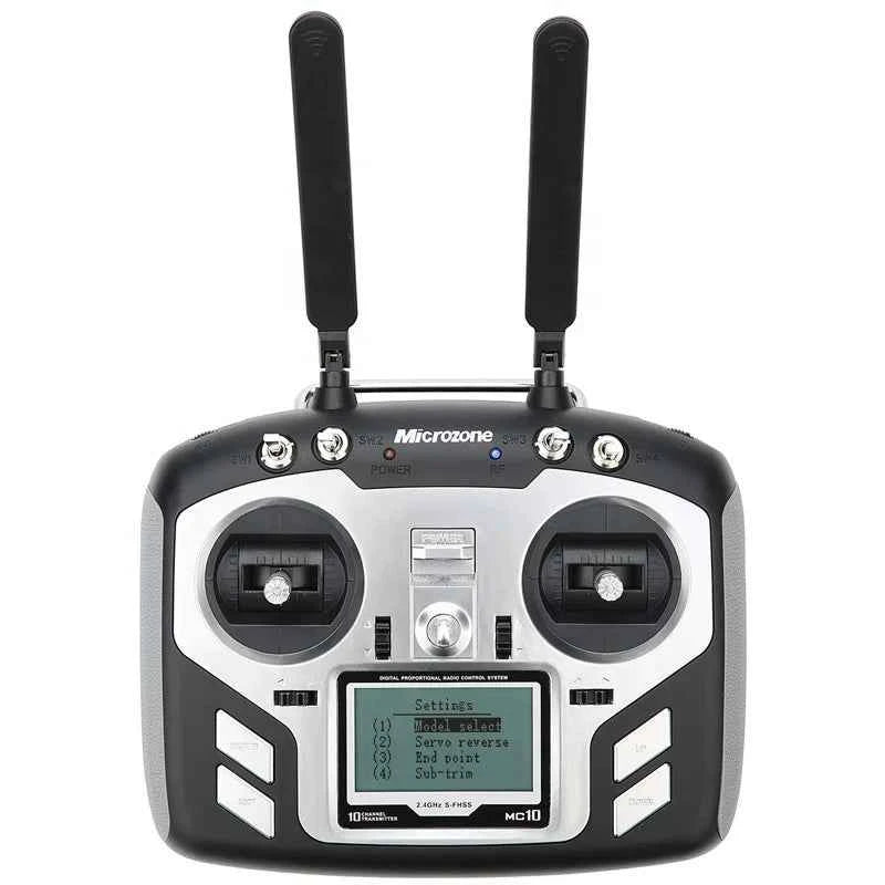 Microzone MC10 10CH 2.4Ghz FHSS RC Transmitter With MC9008S Receiver PCM2048 PWM /M.Bus for RC FPV Racing Drone Airplane