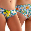 TD Mememe SICILY Floral Lemon Women's Panty High Quality Mid-Rise Boyshort with Bow Decoration XL Size Everyday Style