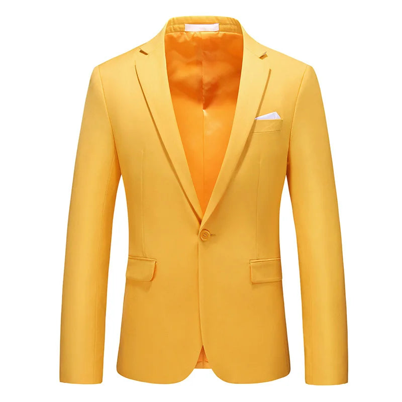 2026 New Men Blazer Coats Casual Business Blazer Jacket Fashion Mens Formal Wedding Blazers Plus Size M-6Xl Solid White Black