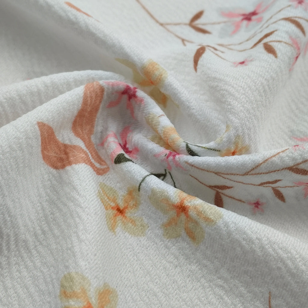 High Quality 40S 100% Cotton Knitted Crepe Bubble Fabric Breathable Double Layer Gauze for Boys Clothes-Nighties Bags Shirts