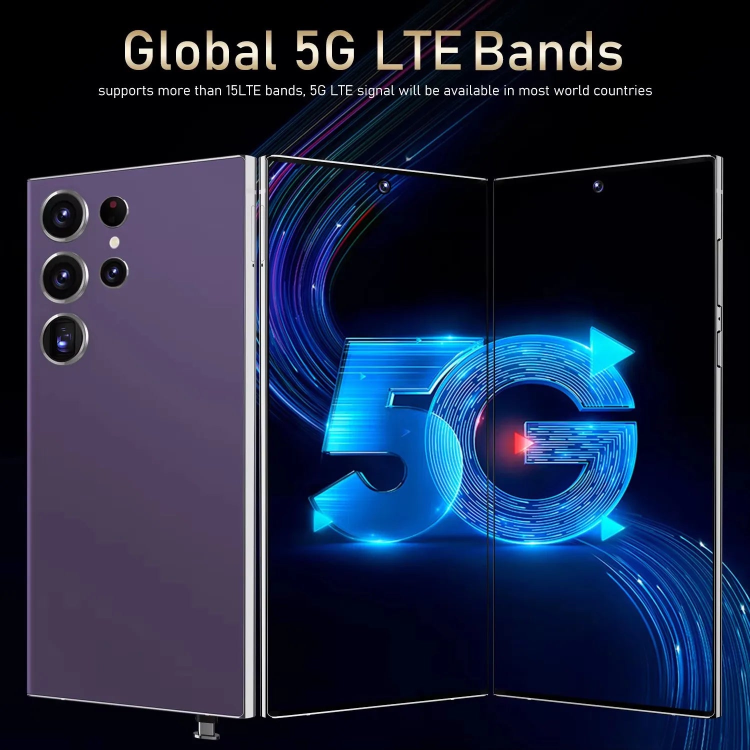 Ultra 5G S24 Smartphone Cheap HD 4GB+128GB Mobile Phone LTE Cellular Spanish Operating Language 4G Capabilities AMOLED 90Hz Octa