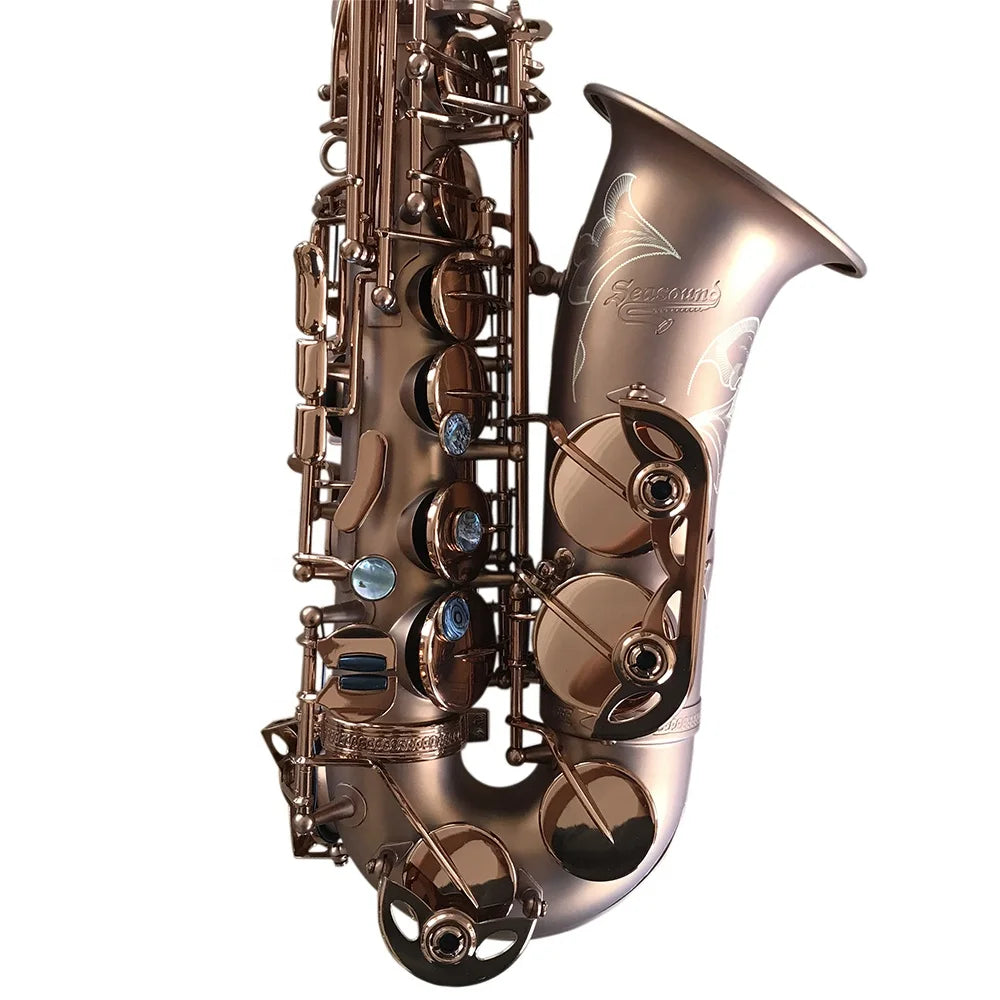 SEASOUND OEM Professional Eb Tone Coffee Matt Alto Saxophone JYAS102CFMT Woodwind Instrument