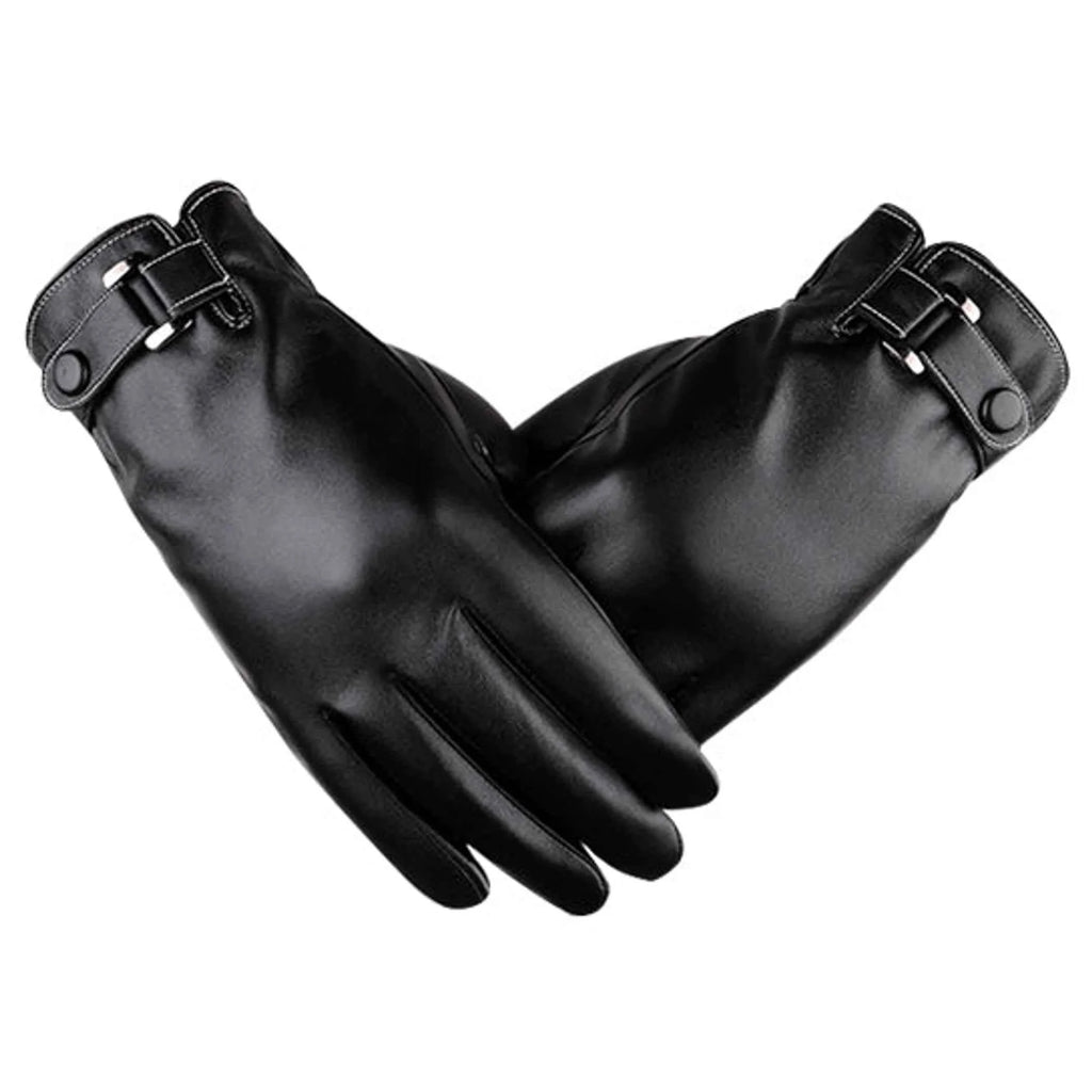 TD Autumn Warmth Stylish Vegan Leather Touch Smart Gloves Winter Gloves Sheepskin Deerskin Lambskin for Daily Outdoor Ski Party