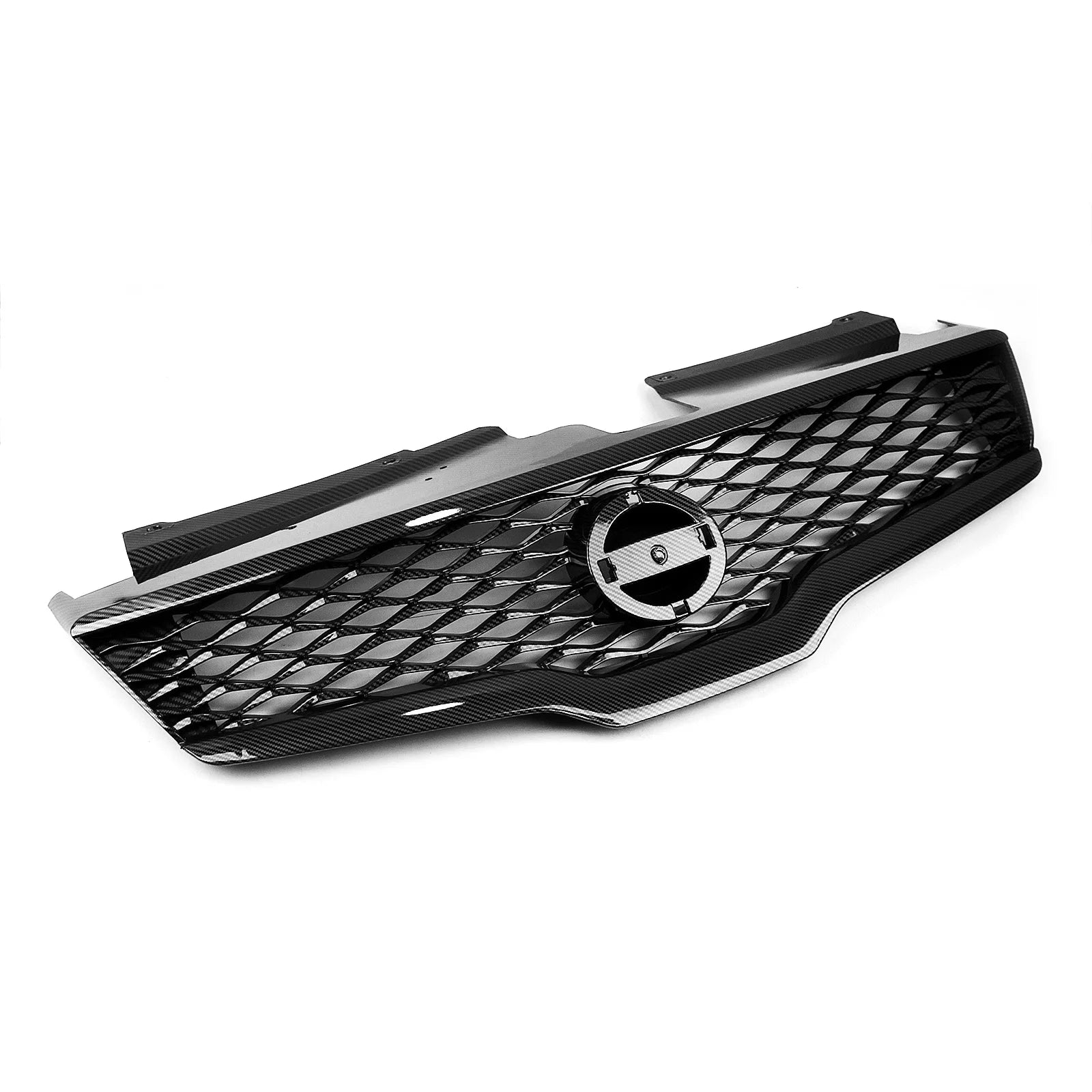 Car Front Bumper Upper Grille Mesh Grill for Nissan Altima 2007-2009 Carbon Look