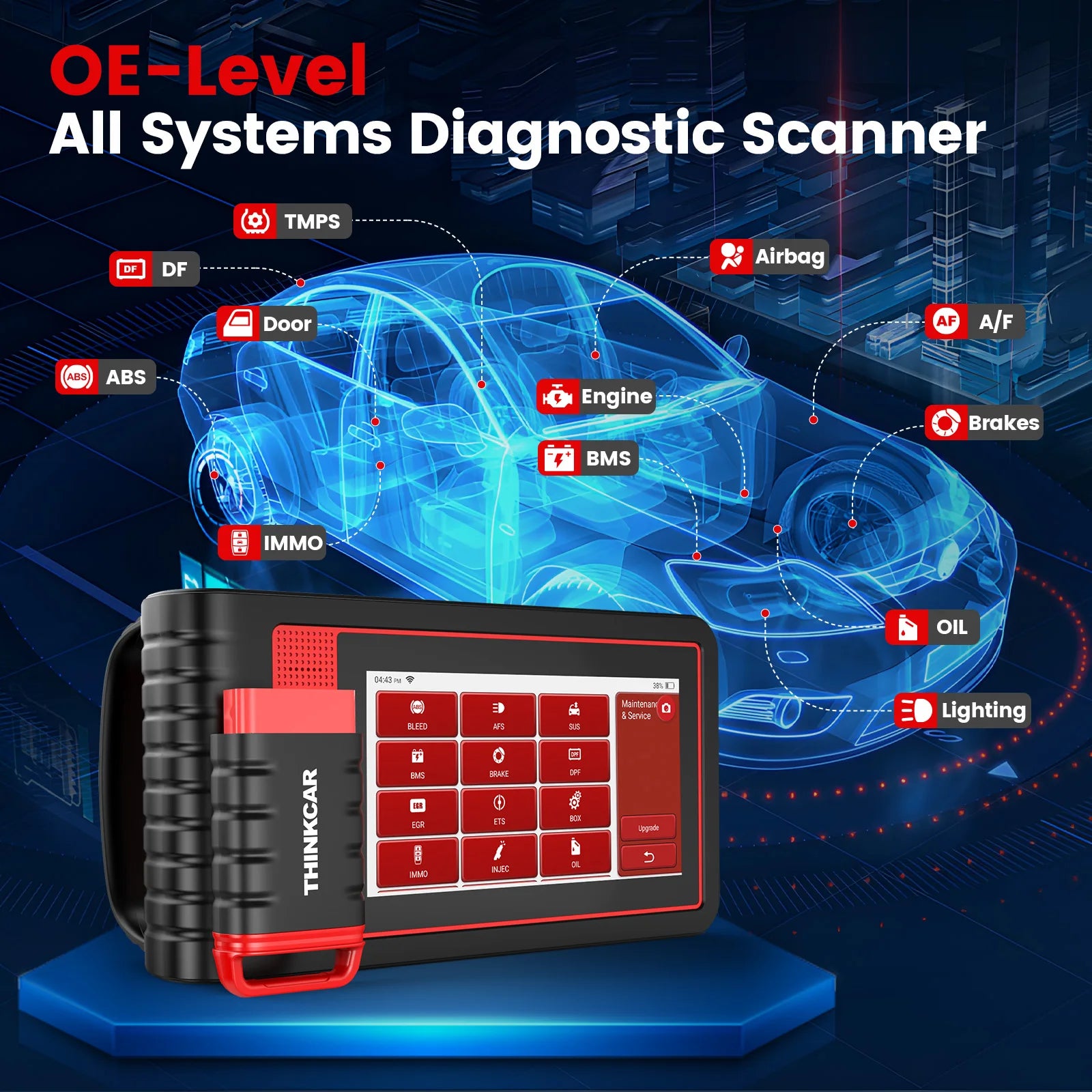THINKCAR THINKTOOL MINI 2 OBD2 Multifunctional Diagnostic Lifetime Free 28 Maintenance Functions 32G Memory Diagnostic Tool
