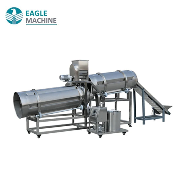New Snack Food Steel Drum Flavoring Coating Line/Sprayer Seasoning Machine