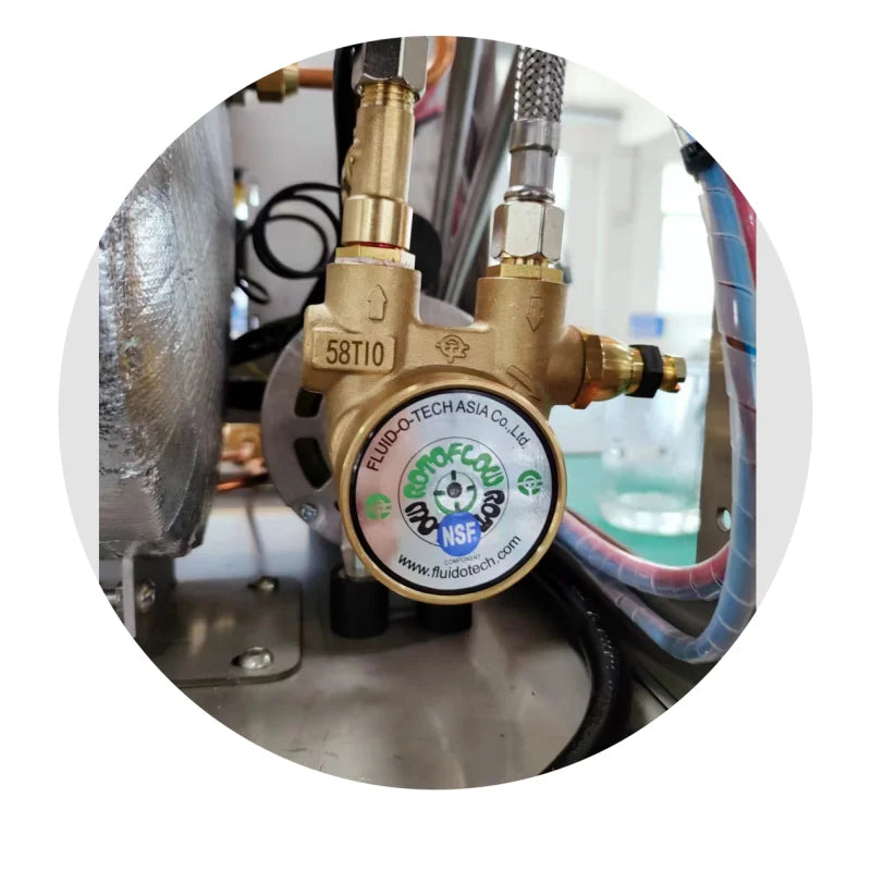 Three Boilers Brewing Head Electric Control Commercial Two Cup Espresso Coffee Machine Commercial Espresso Coffee Machine