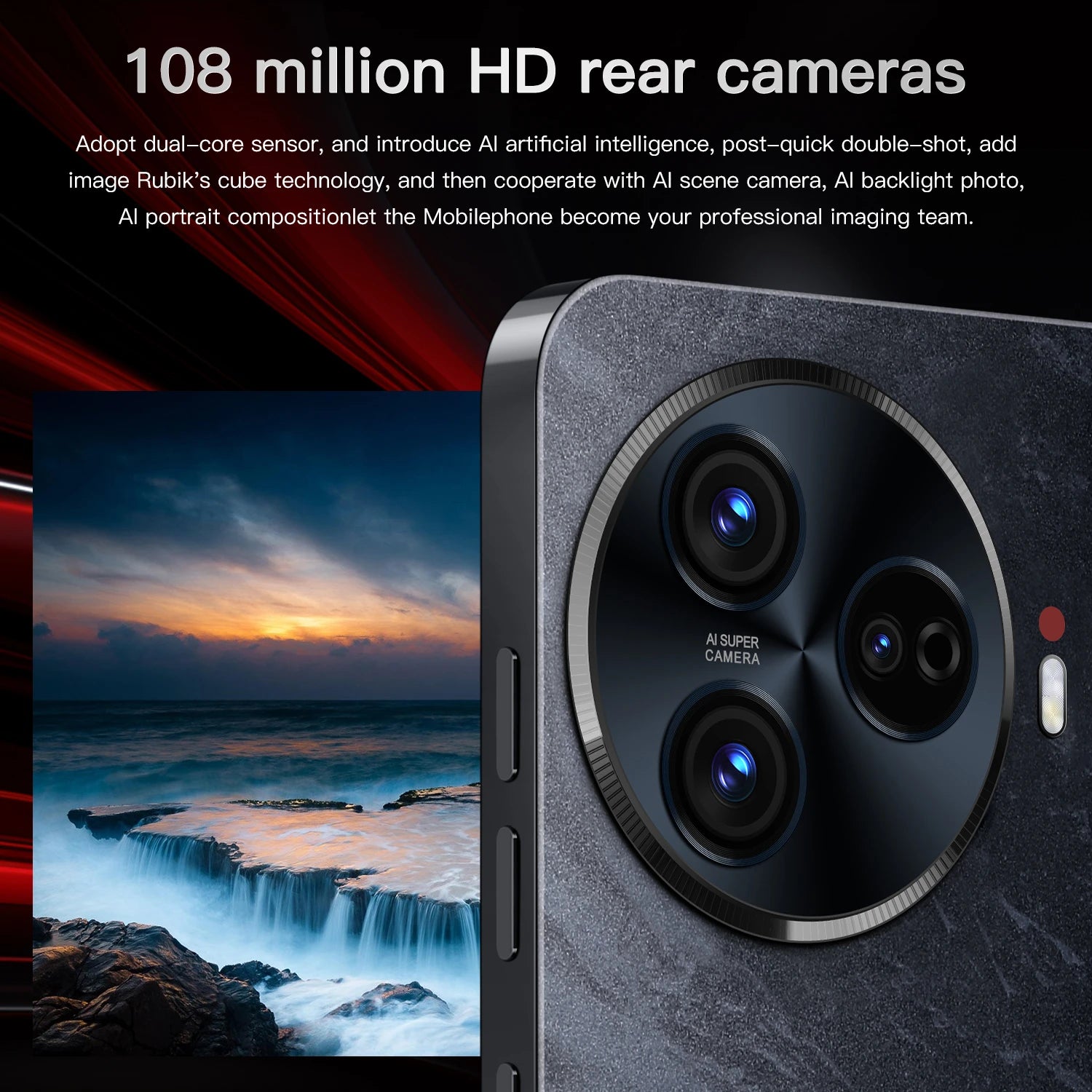 New C30 Pro 5G Smartphone Original 6.8-Inch Android 14 Phone 16GB 1TB Storage 72MP+108MP Camon 30 Pro 6800mAh Battery