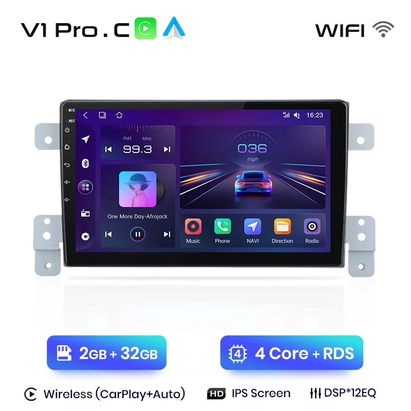 Junsun V1 EU Stock CarPlay for Suzuki Grand Vitara 3 Android Car Radio for Suzuki Grand Vitara 3 2005-2015 Multimedia Car Stereo