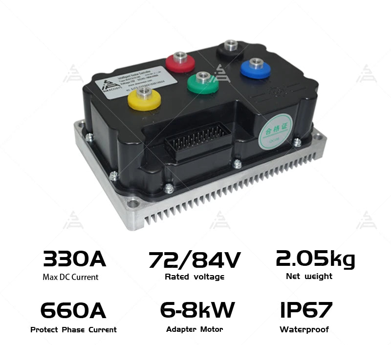 SIA 8000W V3 72V 120kph Hub Motor with ND72660 Controller 17X3.5inch Power Train Kits for New Electric Motorcycles