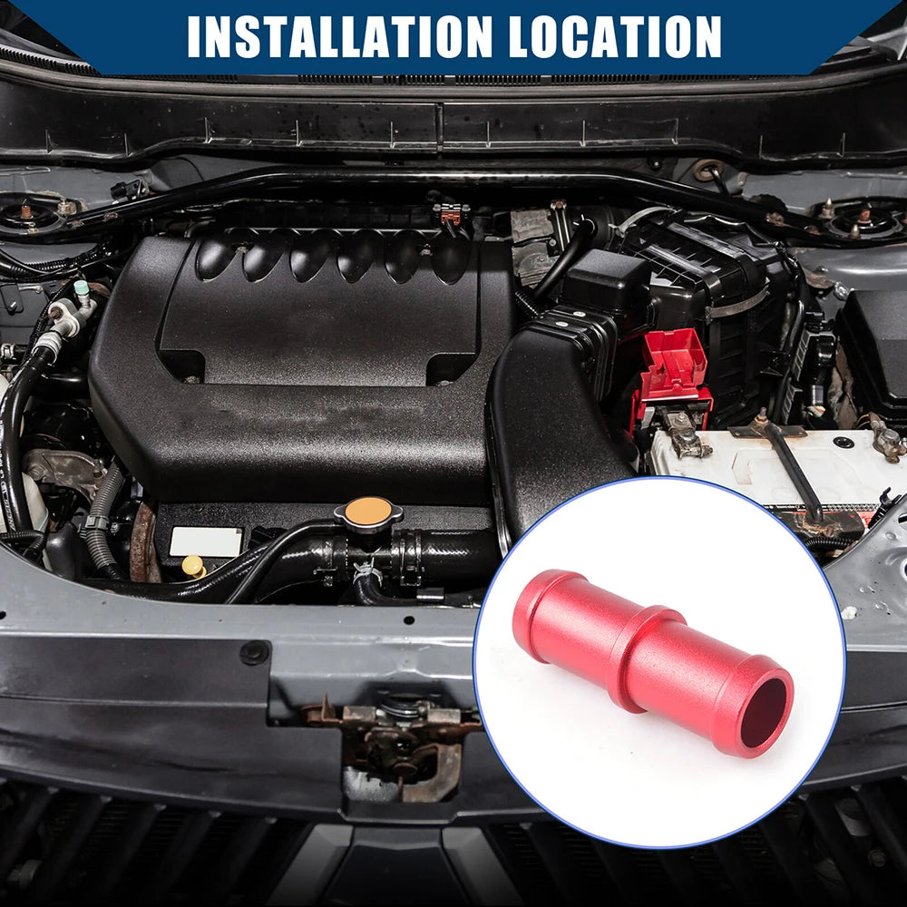 USA Stock 2pcs Upgraded Aluminum Heater Hose Connector Compatible with 370Z Infiniti G35 G37 QX50 Q60 Q70 M35 M37 92417-JK20A