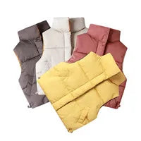 2023 Girls Down Vests 3-14 Years Old Children Clothing For Girls Boys Warm Outerwear Coat Autumn Fashion Teens Kids Jackets Vest