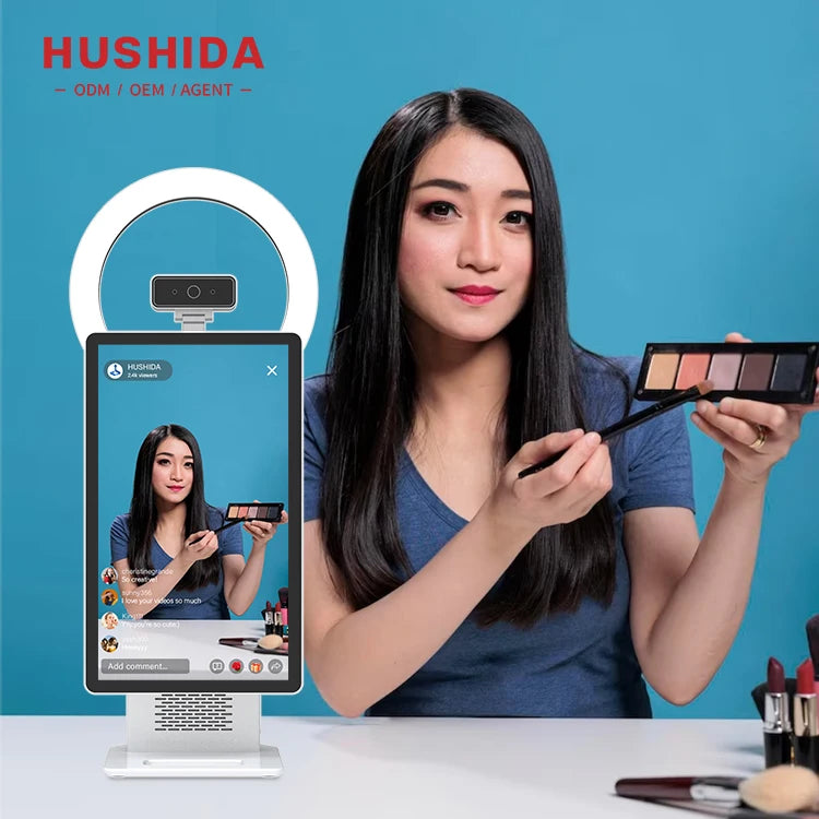 HUSHIDA HD Camera 15.6 Inch Device Live Streaming Multi Function Tiktok Live Instrument Livestream Software