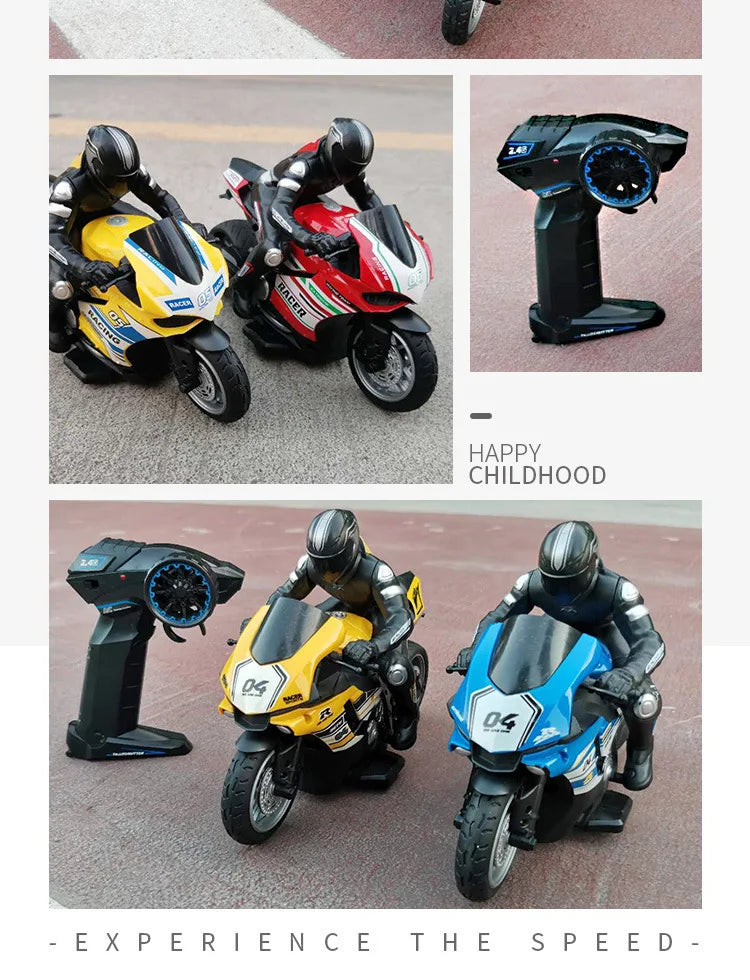 RC Motorcycles 1:6 1:10 Electric Motor RC Cars High Speed 4CH Remote Control Racing Motorcycle Drift Car Kids Xmas Festival Gift