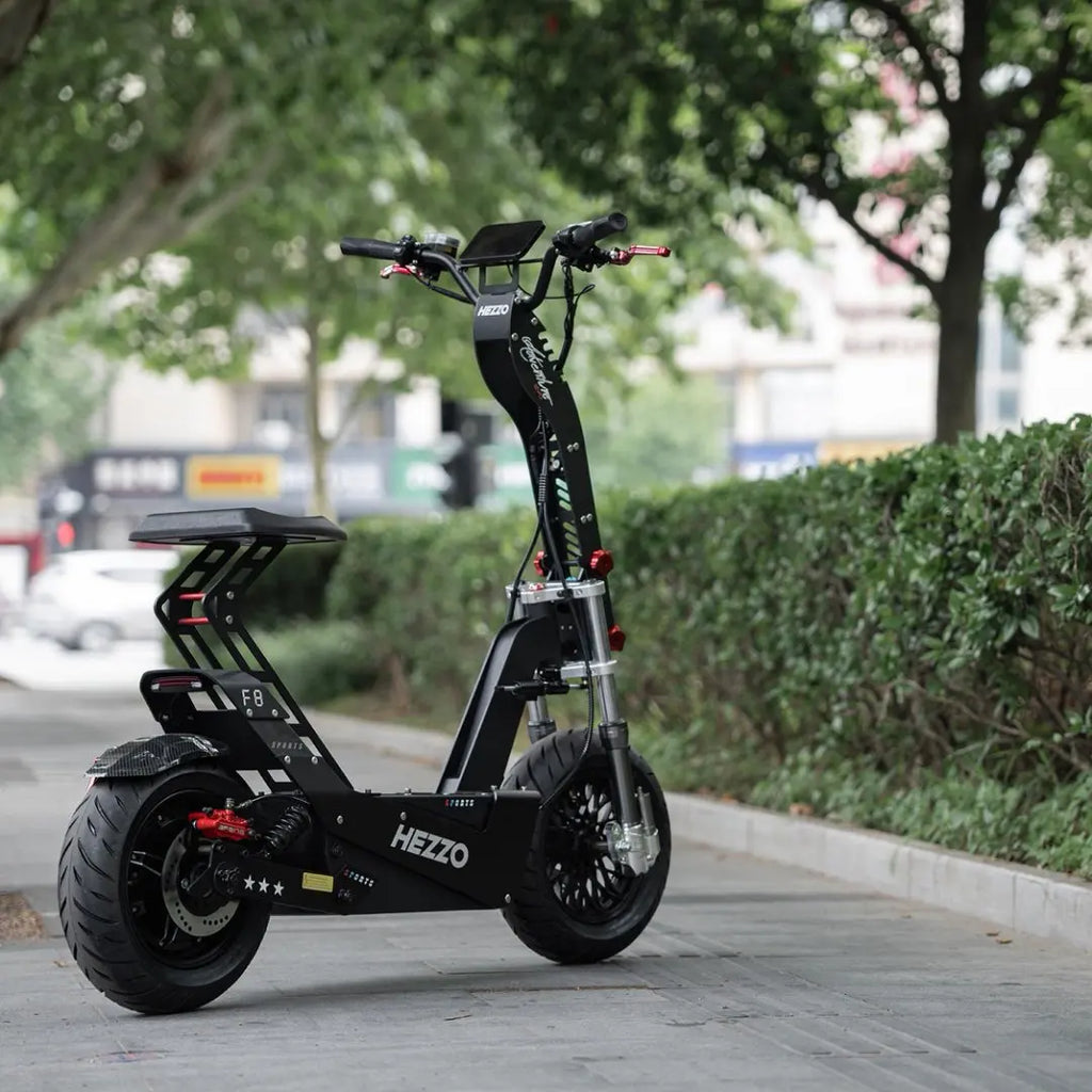Hezzo 16Inch 72v 10000w Dual Motors Escooter Adult Electric City Fat Tire Cargo Foldable Folding  Dirt Road Bike Conversion Kit