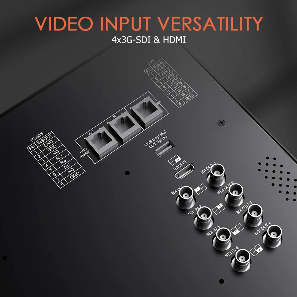 SEETEC ATEM156S 15.6" Multi-camera Broadcast Studio Monitor 3G-SDI/HDMI 1920*1080 HDR LOGO/Packaging/OEM Factory Wholesale