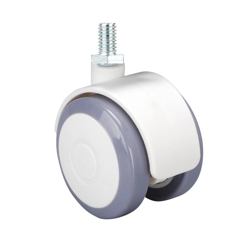 Medical Trolley Equipment Grey and White 2-Inch Furniture Castors Wheel Swivel Style PP Nylon PVC OEM Customizable