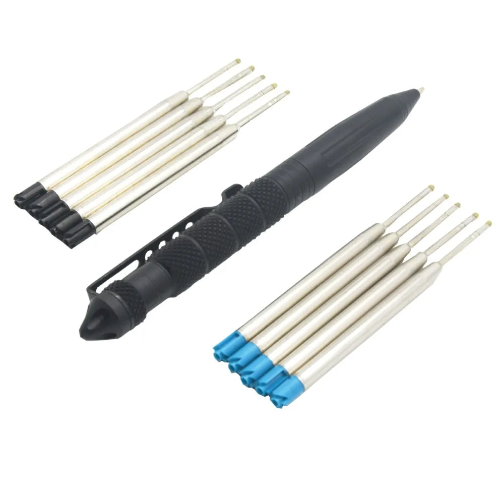 2 PCS Defence Tactical Pen Aviation Aluminum Anti-skid Military Tactical Pen Glass Breaker Pens Selfe Defence EDC Outdoor Tools
