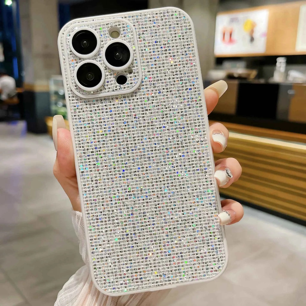 Luxury Women's Bling Diamond 3D Glitter Rhinestone Phone Cases for iPhone 15 15 Pro Max Sparkle Shiny Cute Mobile Phone Cases