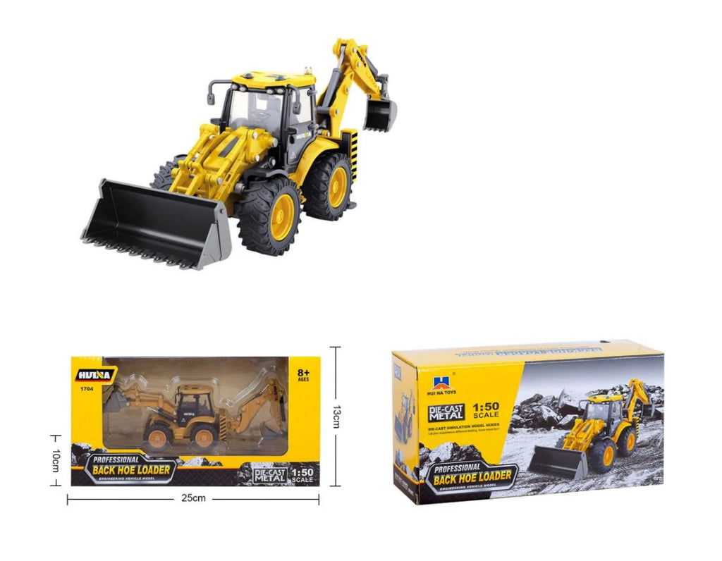 Dropshipping 1/50 Scale Open-Window Huina Static Zinc Alloy Die-cast Construction Model for Over-8-year-old