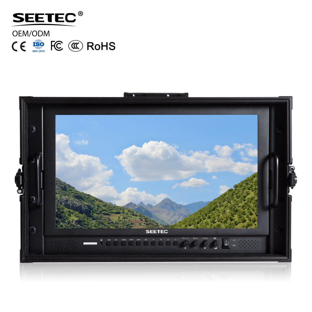 SEETEC P173-9HSD-CO 17.3" Aluminum 1920x1080 HD Professional Broadcast Director Monitor with 3G-SDI/HDMI OEM Factory Wholesale