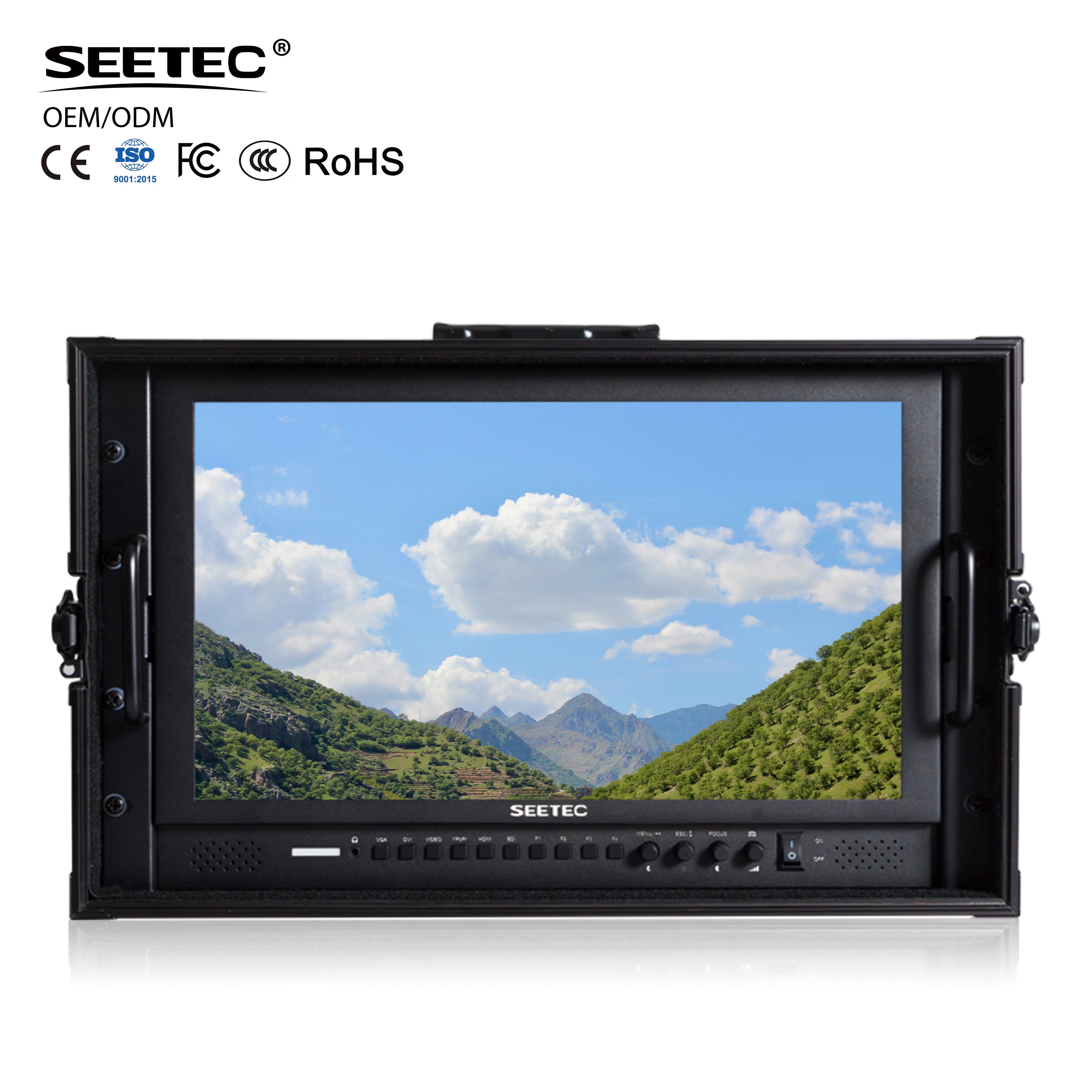 SEETEC P173-9HSD-CO 17.3" Aluminum 1920x1080 HD Professional Broadcast Director Monitor with 3G-SDI/HDMI OEM Factory Wholesale