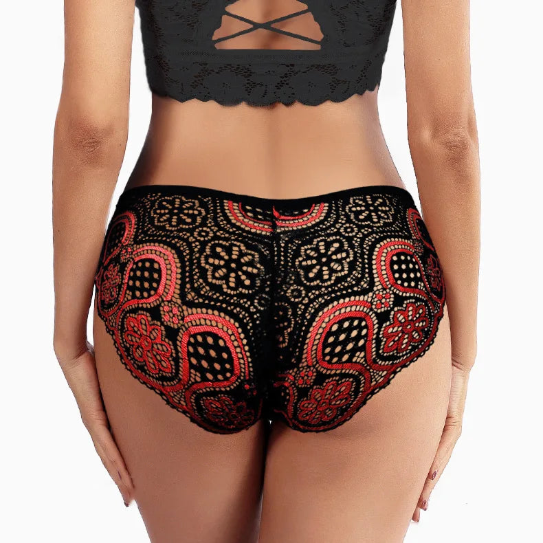 8 Colors Cheap Price S-3XL Female Women Mid-Waist Sexy Girls Hipster Lace Lingerie Lace Briefs Underwear