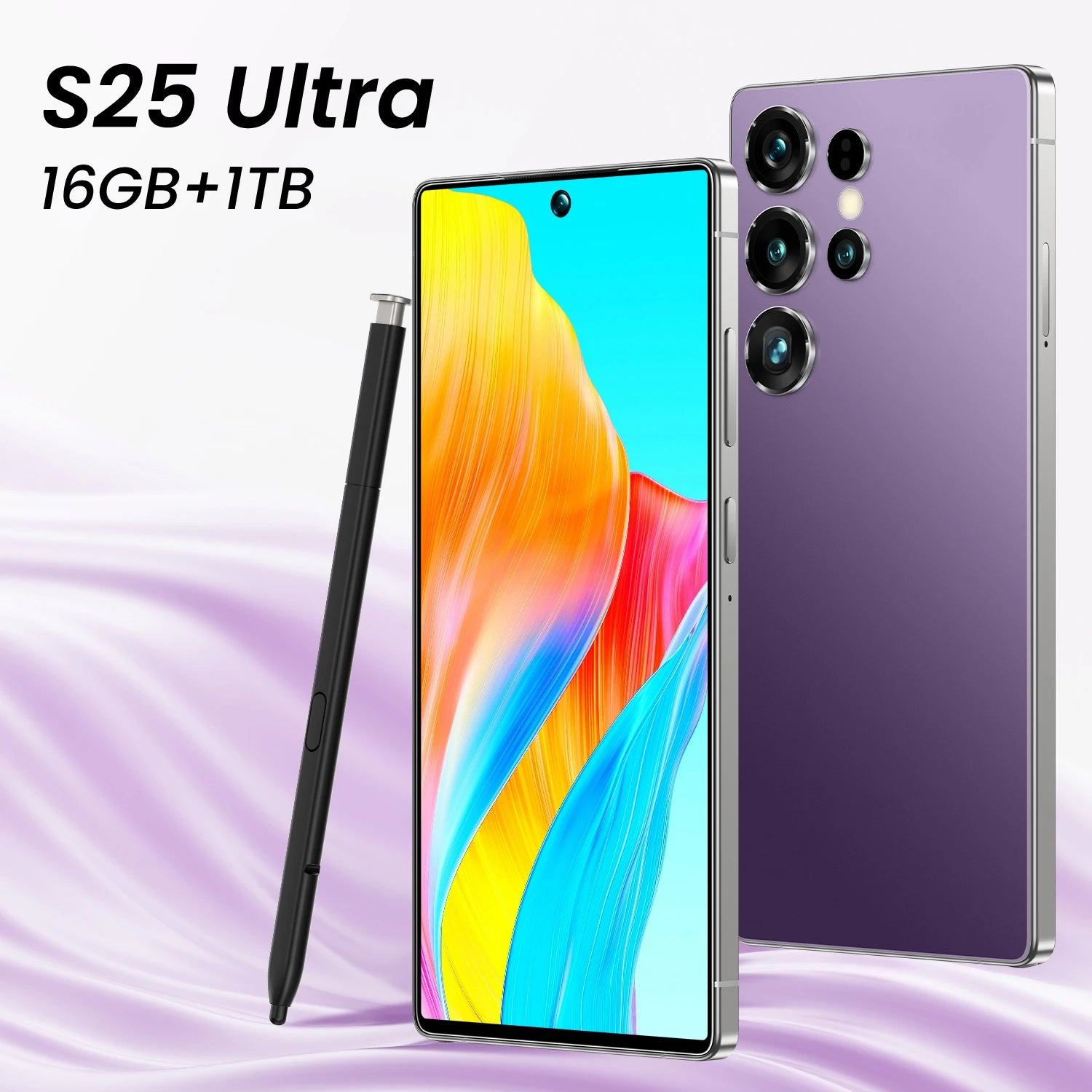 Original Condition S25 ULTRA 5G Cellular Phone 108MP Rear Camera 7.3 Inch Screen 7800mAh Battery Smart Cell Phone Unlocked