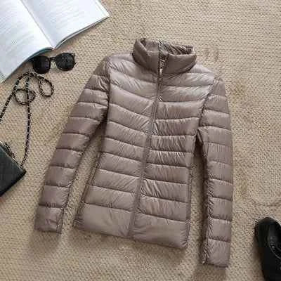 90% Ultra-light Plus Size Thin Down Jacket Women 2020 Autumn Winter Slim Short Hooded Warm White Duck Down Coat Women Outerwear