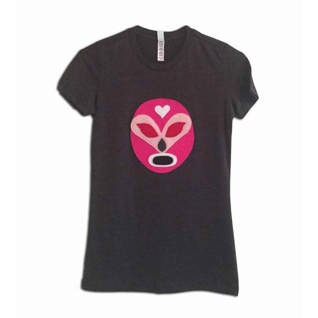 TD Luchador Rosa Women's T-Shirt Pink Mexican Wrestler Design