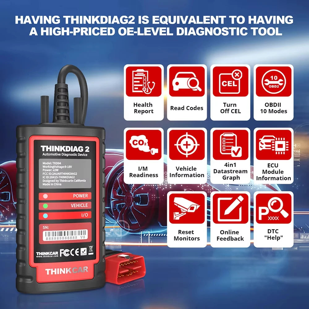 ThinkDiag2 Diagnostic Magic 2026 New Model Upgraded Version CAN-FD Full System Scan Professional Level