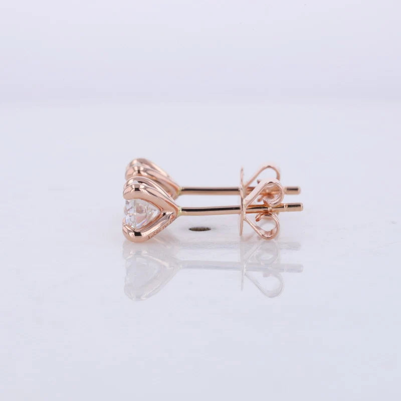 Starsgem 14k Gold Moissanite Earrings Stud 8mm 7mm 6mm 5mm Man Made Diamond Trendy Stud Earrings.
