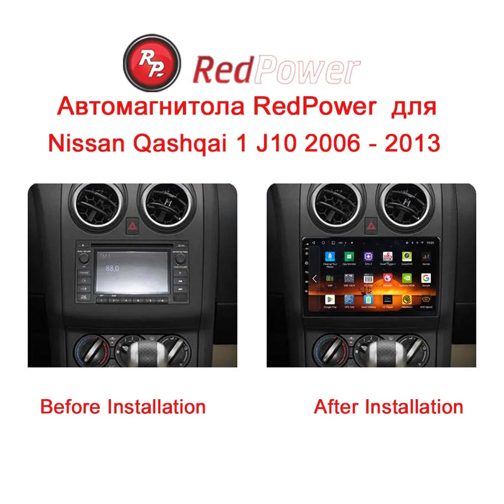 Redpower HI-Fi  Car DVD  for Nissan Qashqai 1 J10 2006 - 2013  DVD Radio DSP Multimedia Player Navigation Android 10.0