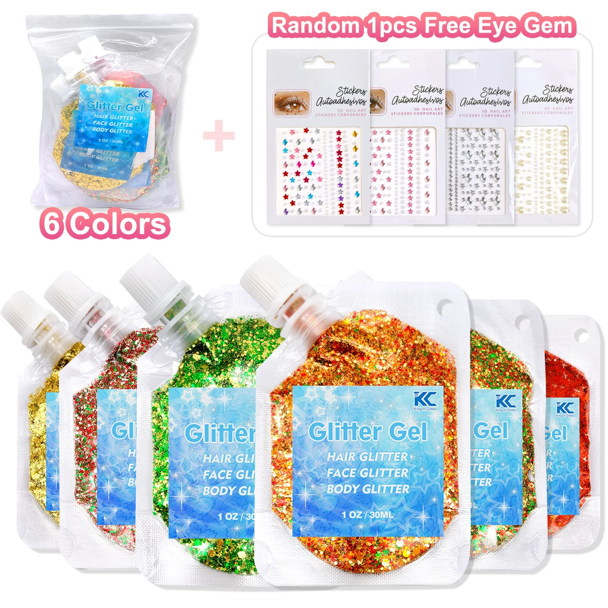 US Warehouse High Bright Glitter Set Free Shipping High Quality Polyester Hexagon Glitter Powder for Resin Crafts Nail