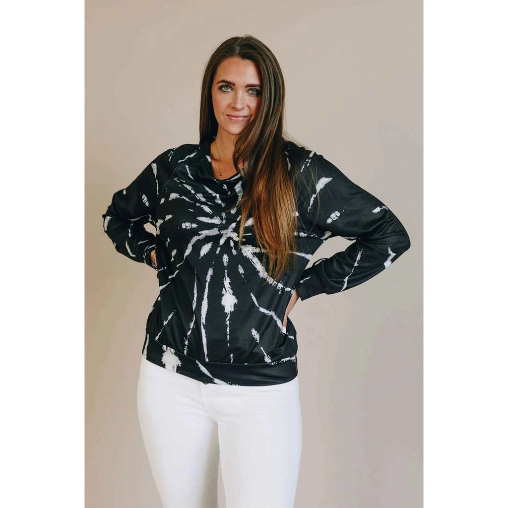 TD Casual Tie Dye Top in Hint of Color