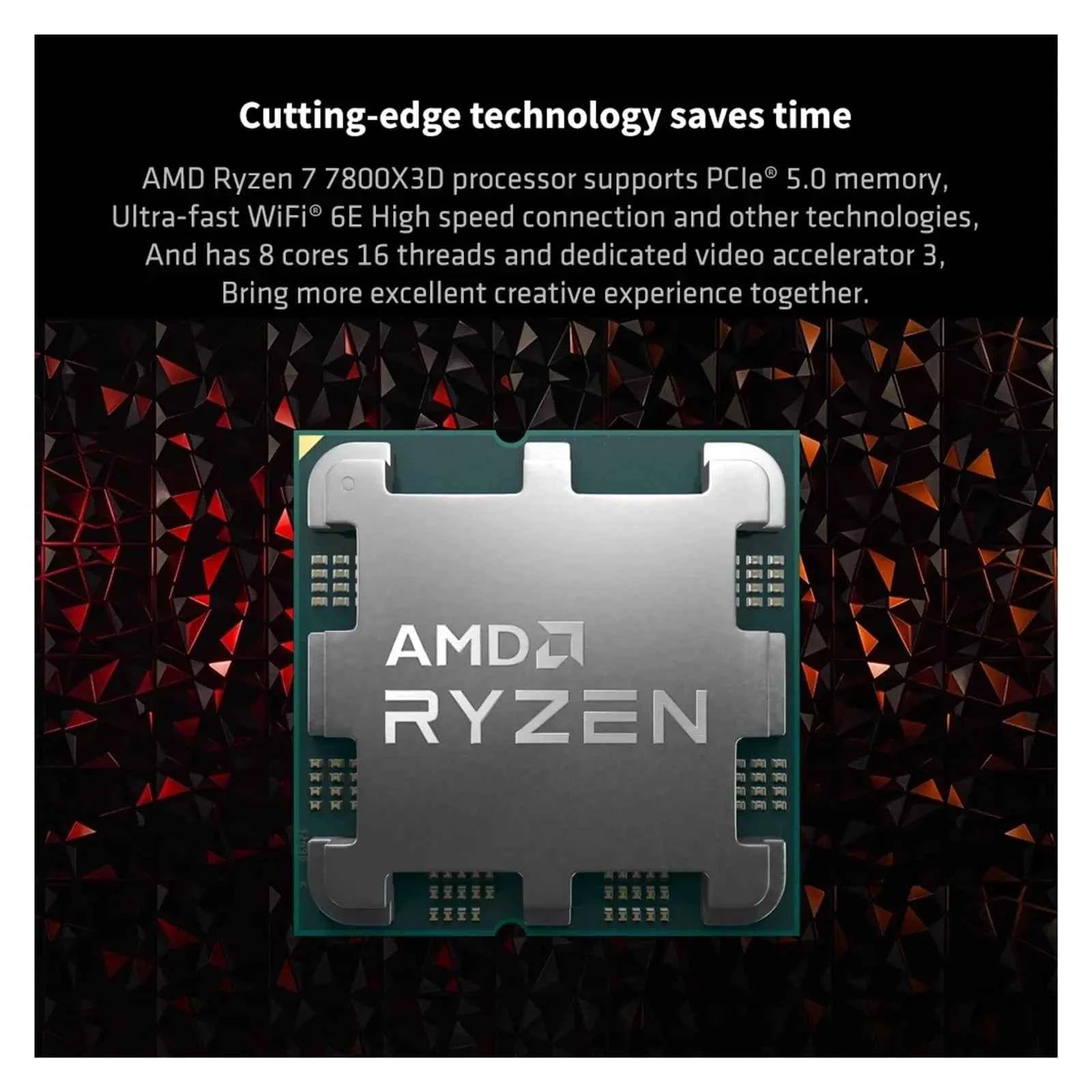 CPU AMD Ryzen 7 7800X3D 8-Core 16-Thread With AMD V-Cache Technology Desktop Processor AM5 DDR5 amd Ryzen Processor for Gaming