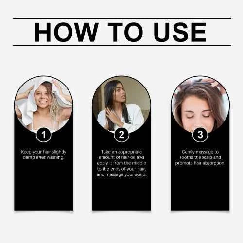 Viareline Herbal Essential Oil Repair Dry Hydrating  Smooth And Improve Frizzy Hair Care Essence