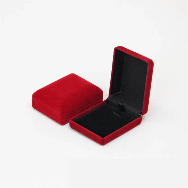 Wholesale Pendant Necklace Chain Storage Package Gift Box Soft Black Blue/Red/Velvet Casket Long Earrings Jewelry Organizer Box