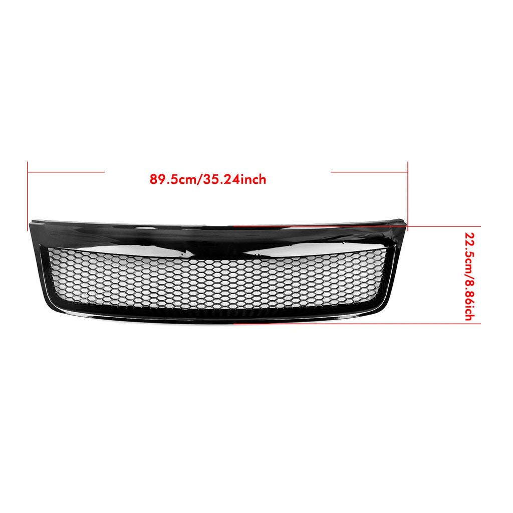 Front Bumper Grille Grill Mesh Kit for Subaru Forester 2009-2013 2012 Black