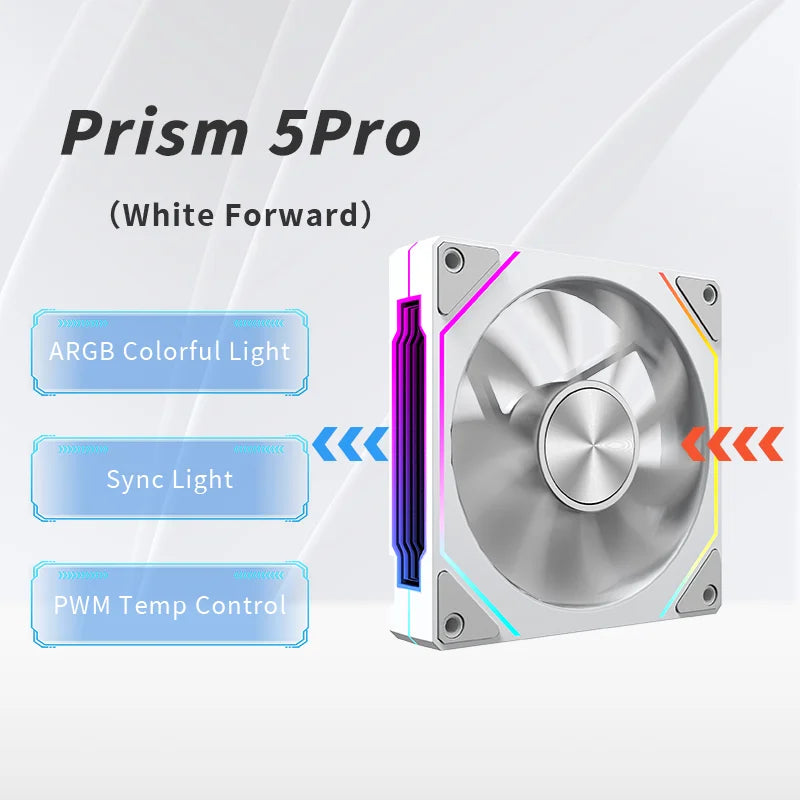 OEM 120mm ARGB PWM Smart Sync PC Cooling Fan High Static Pressure LED Computer Case Fan for Gaming Desktops