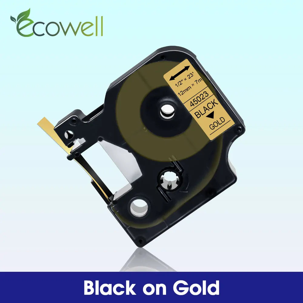 6/9/12mm Label Compatible for Dymo D1 45013 45010 45018 45023 Label Tape 40913 40918 43613 for Dymo LabelManager LM 160 280 210D