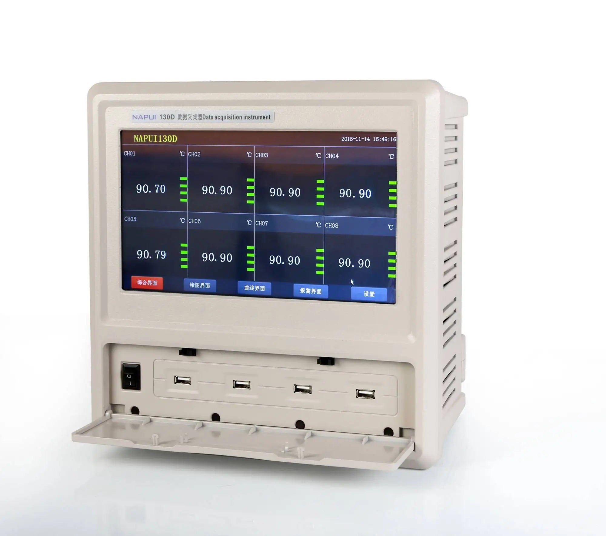 NAPUI 130D Customizable Indoor Plastic Universal High Accuracy Temperature Recorder Controller Current Measurement OEM/ODM
