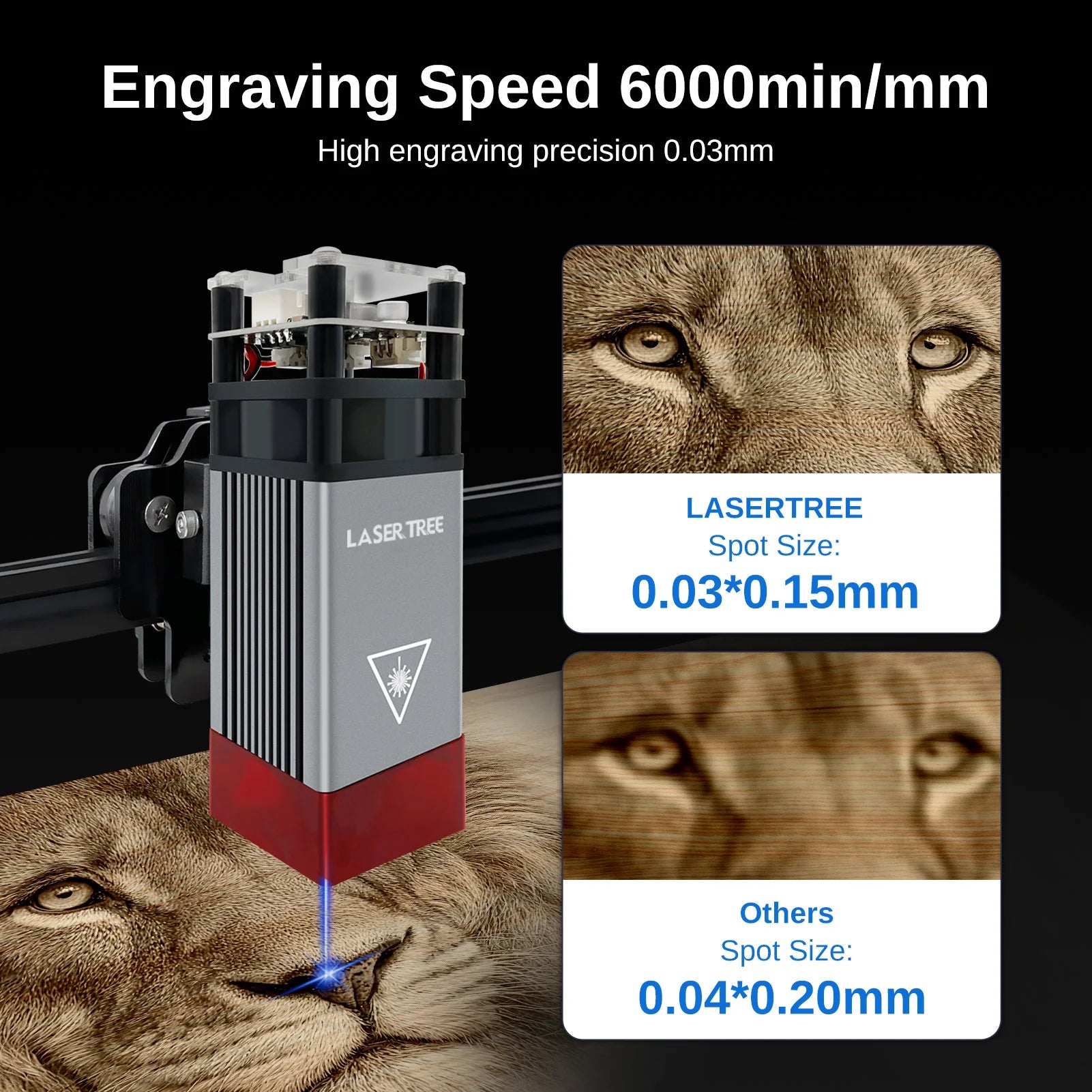LASER TREE K1 Mini 5w Optical Power 3030  Diode Laser Lazer Engraver Engraving Machine for Plywood Acrylic MDF Leather Wood DIY