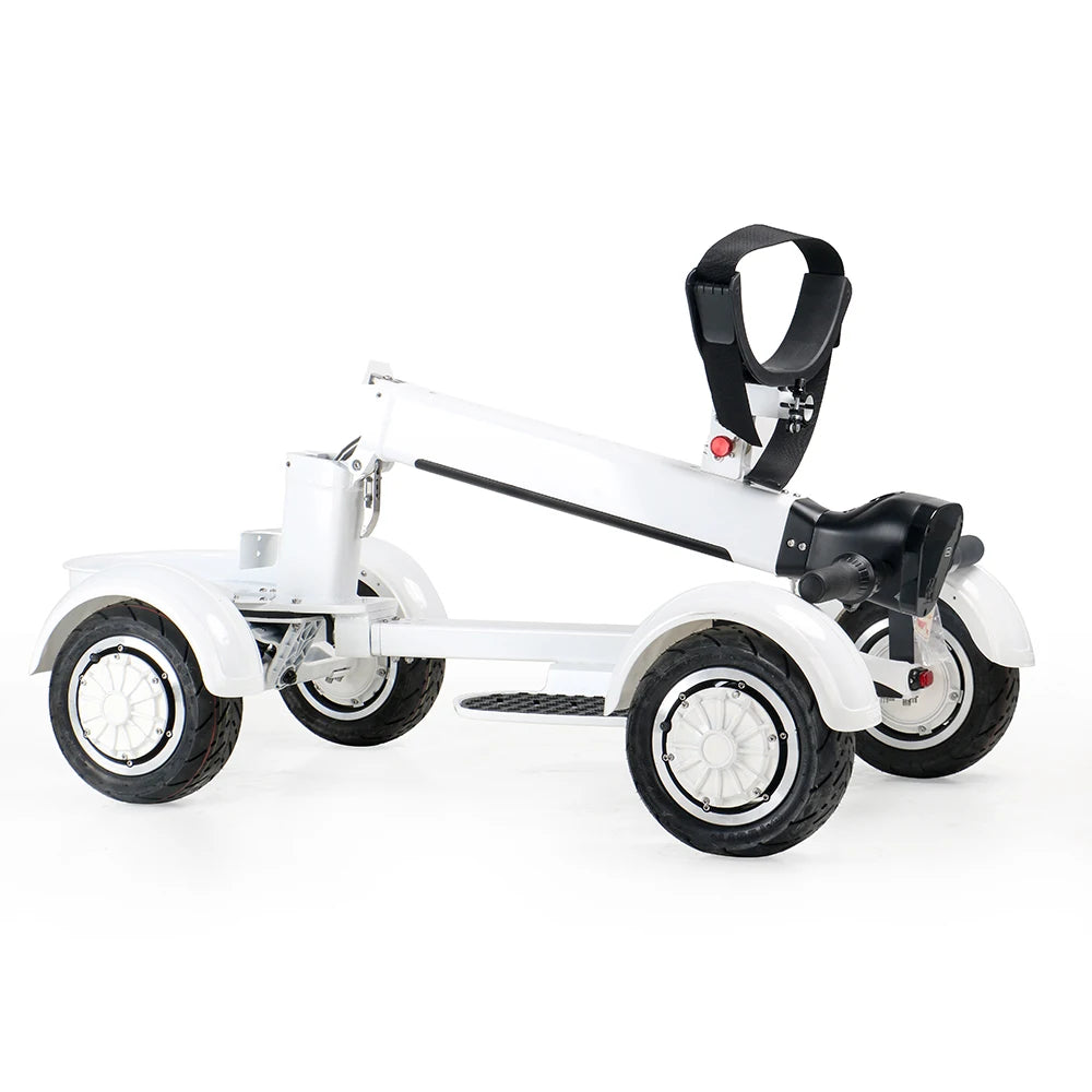 For 10 Inches Foldable 2000W Single Seat Four Wheels Electric Golf Scooter Lithium Battery Aluminium