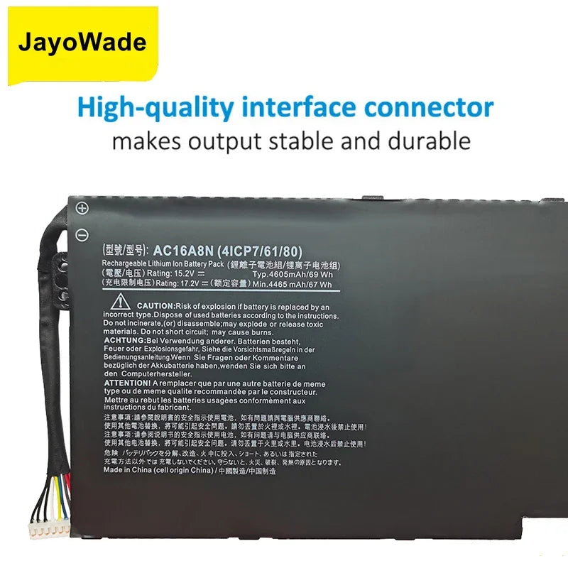 AC16A8N 4ICP7/61/80 Laptop Battery for Acer Aspire V17 V15 Nitro VN7-593G VN7-793G VN7-793G-73YP 78E3 VN7-793 717L AC16A8N