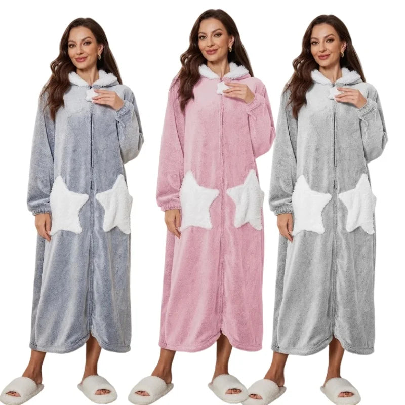 Free Shipping Womens Mens Hooded Loungewear Gown Lovey Blanket Wearable Blanket Hoodie Oversized