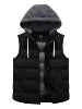 Men's Warm Winter Hooded Vest Padded Puffer Vest